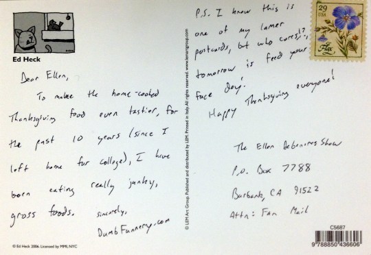 Ellen DeGeneres Thanksgiving