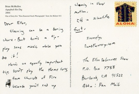 Ellen DeGeneres postcard