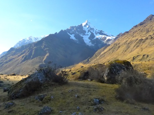 Day 2 we awoke to clear skies and a beautiful view of the mountains around us.